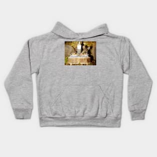 Mouse having dinner Kids Hoodie